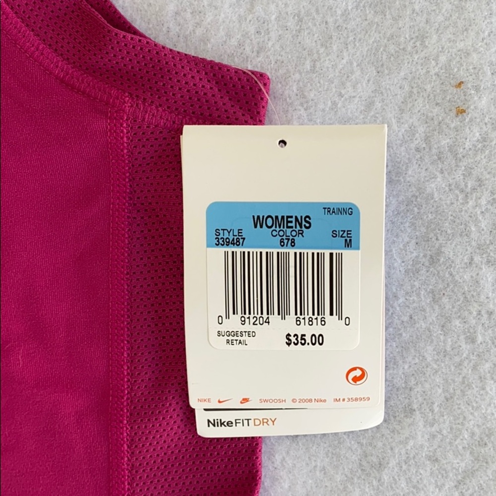 Nike Top NWT - Dri-Fit Pink Size M NWT - Picture 2 of 6